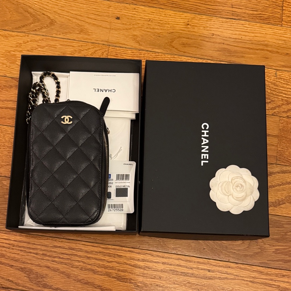 CHANEL Black Quilted Mini Bag
